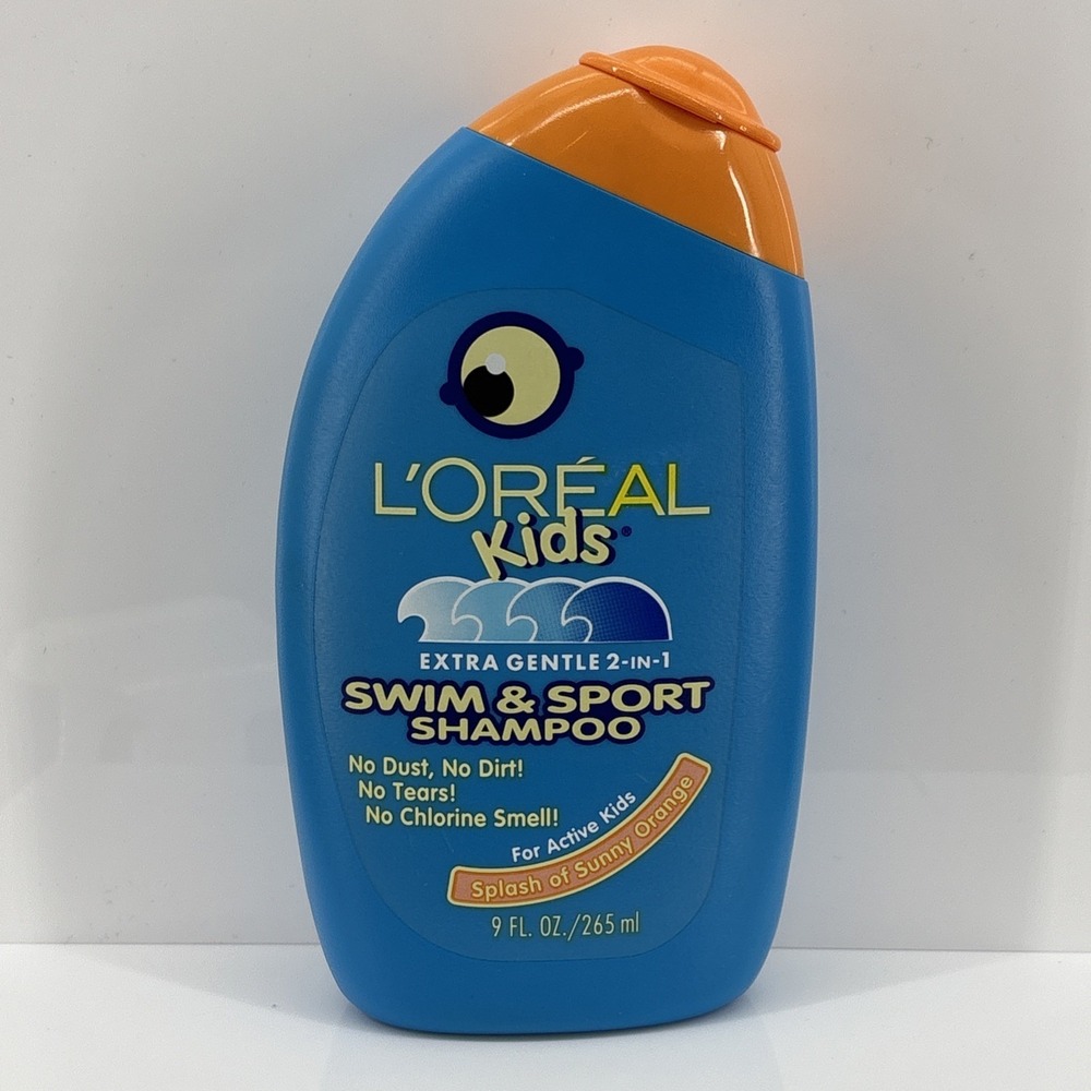 Loreal Kids Swim & Sport Shampoo 2 In 1 Extra Gentle Splash Of Sunny Orange 9 oz